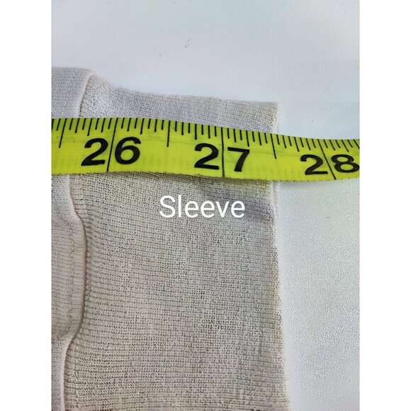 Good American Women's Bone Garment Dye Long Sleeve Crew Tee Size 1/2 - Picture 10 of 10